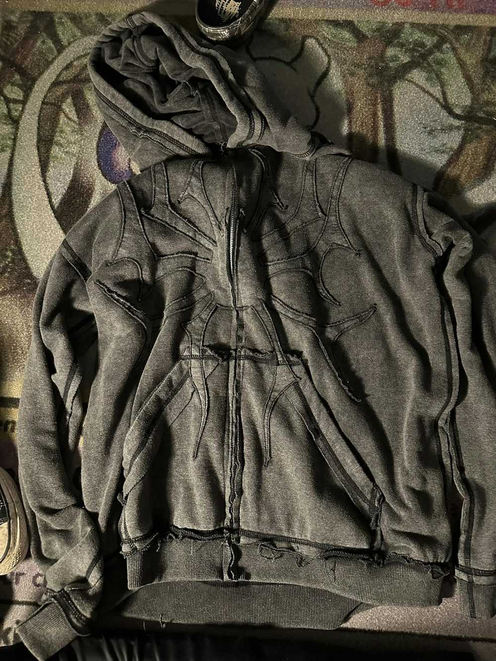 Vintage Pholoh Grey zip-up hoodie - image 1