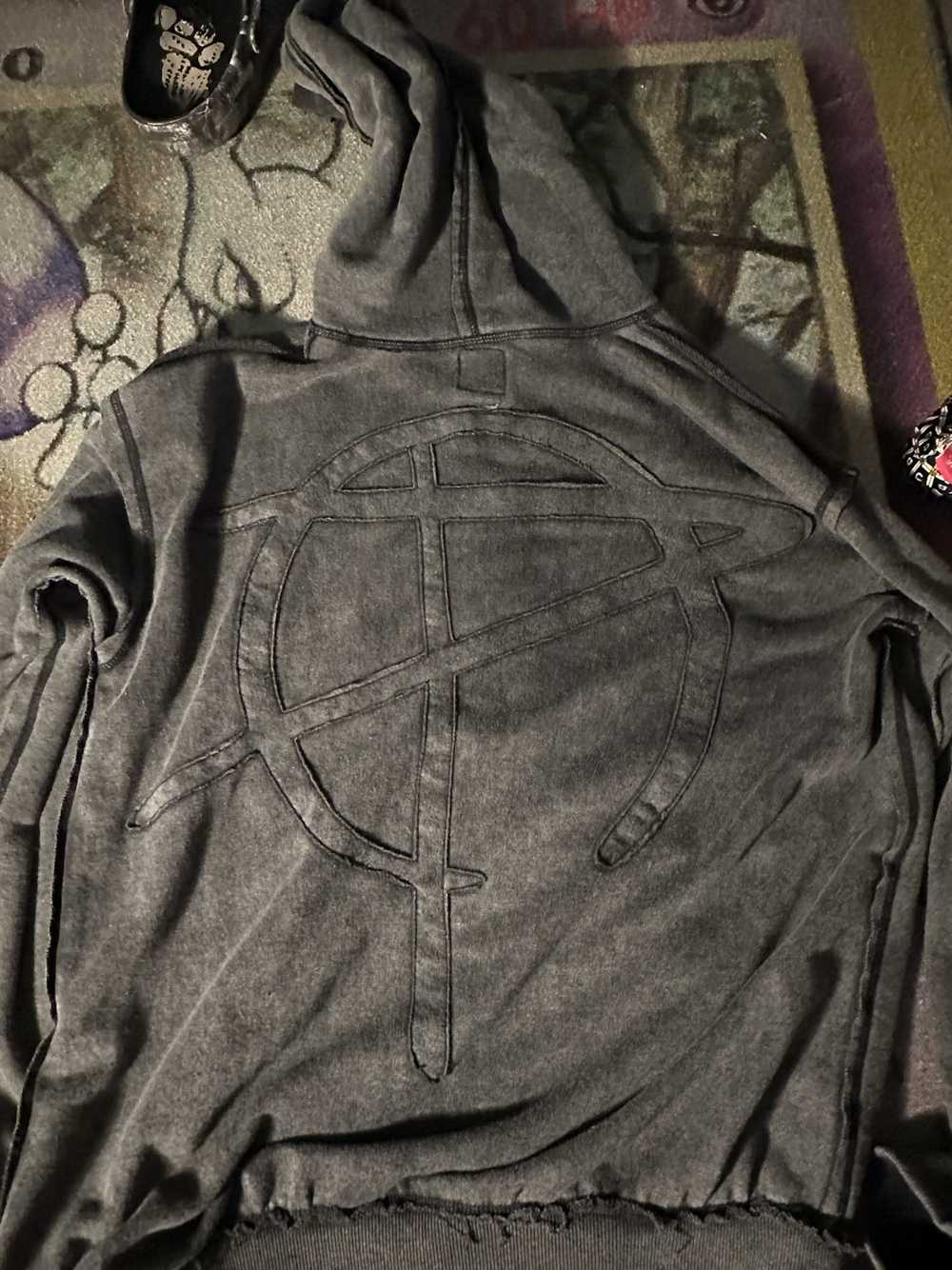 Vintage Pholoh Grey zip-up hoodie - image 2