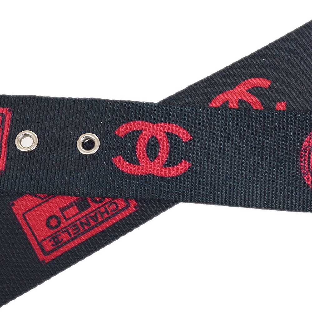 Chanel CHANEL 2004 Cassette Tape Belt Black Red N… - image 5