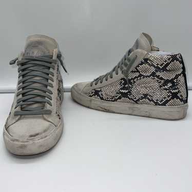 P448 P448 Woman’s Python Star High Top Sneakers in