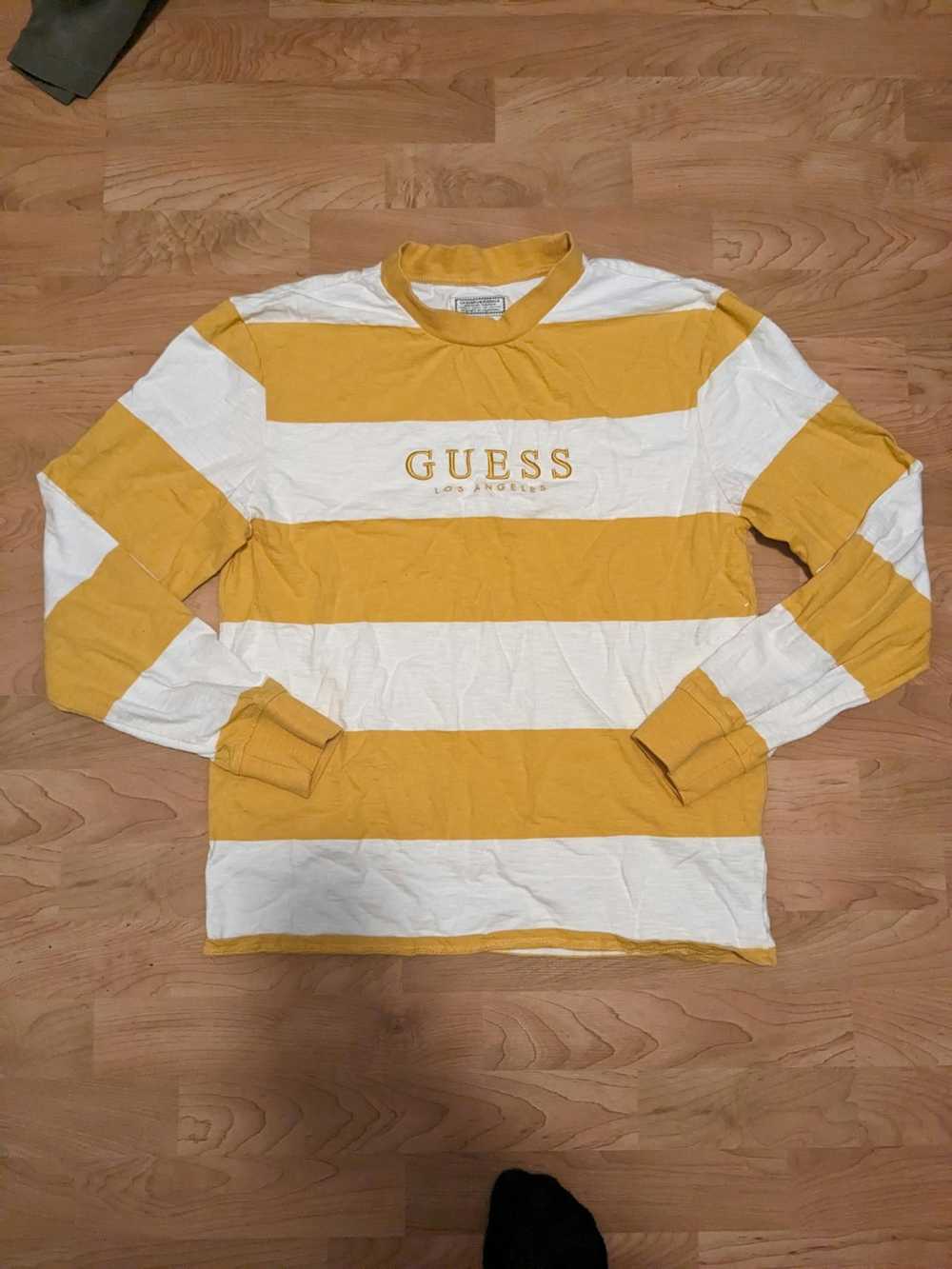 Guess Vintage Y2K Guess Stripped Long Sleeve Tee … - image 1