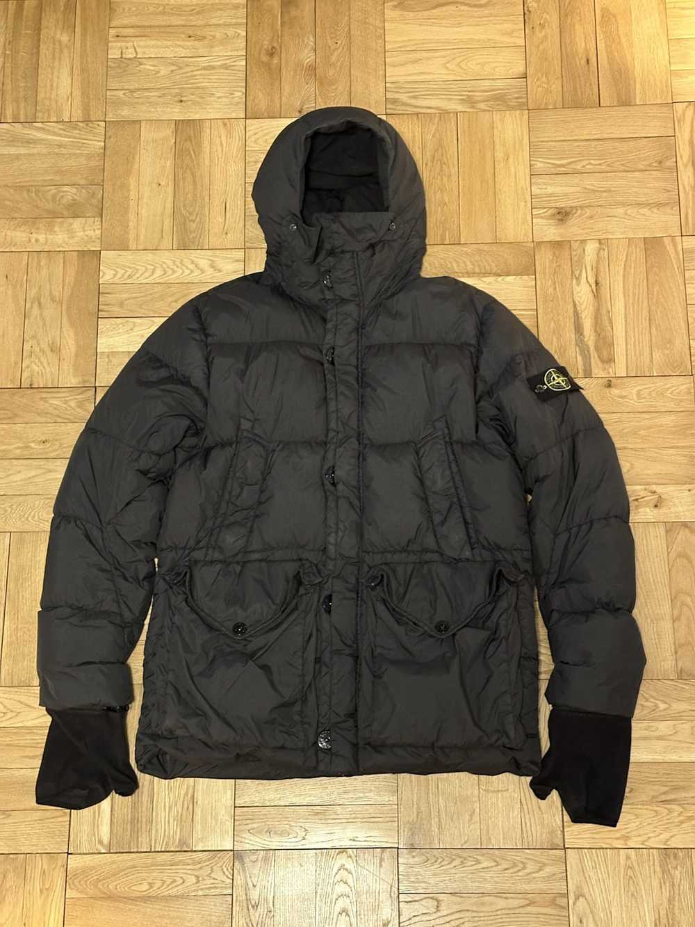 Stone Island Black Crinkle Reps NY Down Jacket - image 2