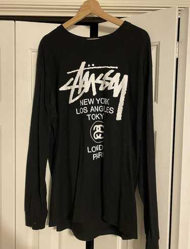 stussy world tour ls tee