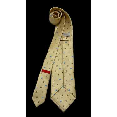 Bvlgari BVLGARI 7FOLD Alphabet Book Silk Tie ITAL… - image 1