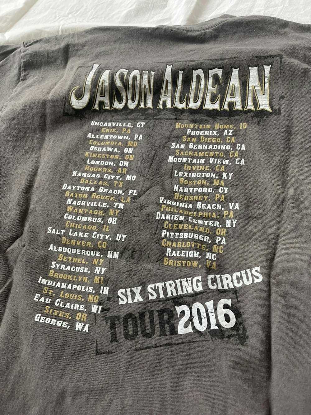 Band Tees × Vintage Jason Aldean Tour T 2016 - image 5