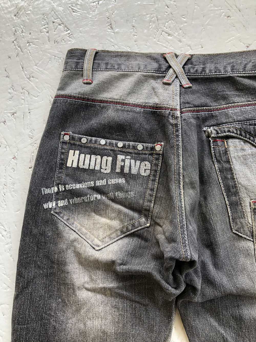 Distressed Denim Japanese Brand Hung Five distres… - image 8
