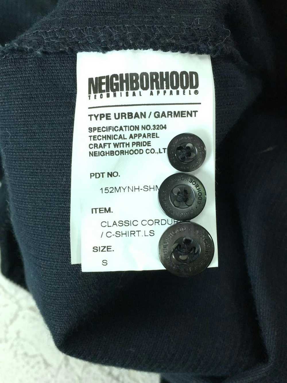 Neighborhood Shirt Long sleeve Cotton Corduroy Bu… - image 8