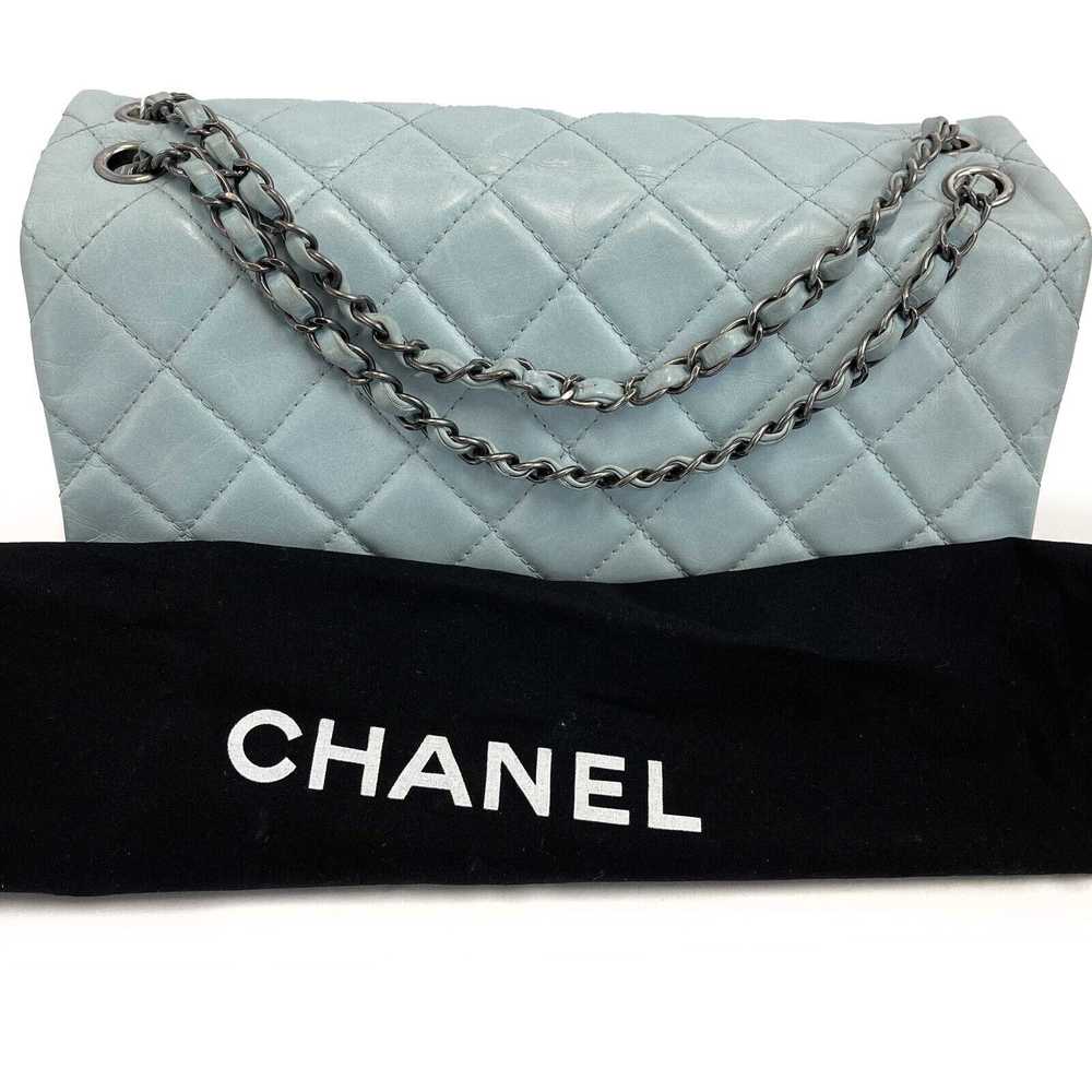 Chanel CHANEL - Baby Blue Seasonal CC Jumbo Singl… - image 7