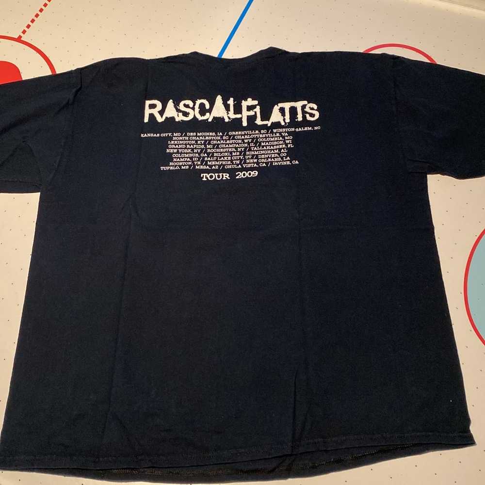 Vintage Rascal Flatts Tour 2009 Tshirt shirt XL - image 2