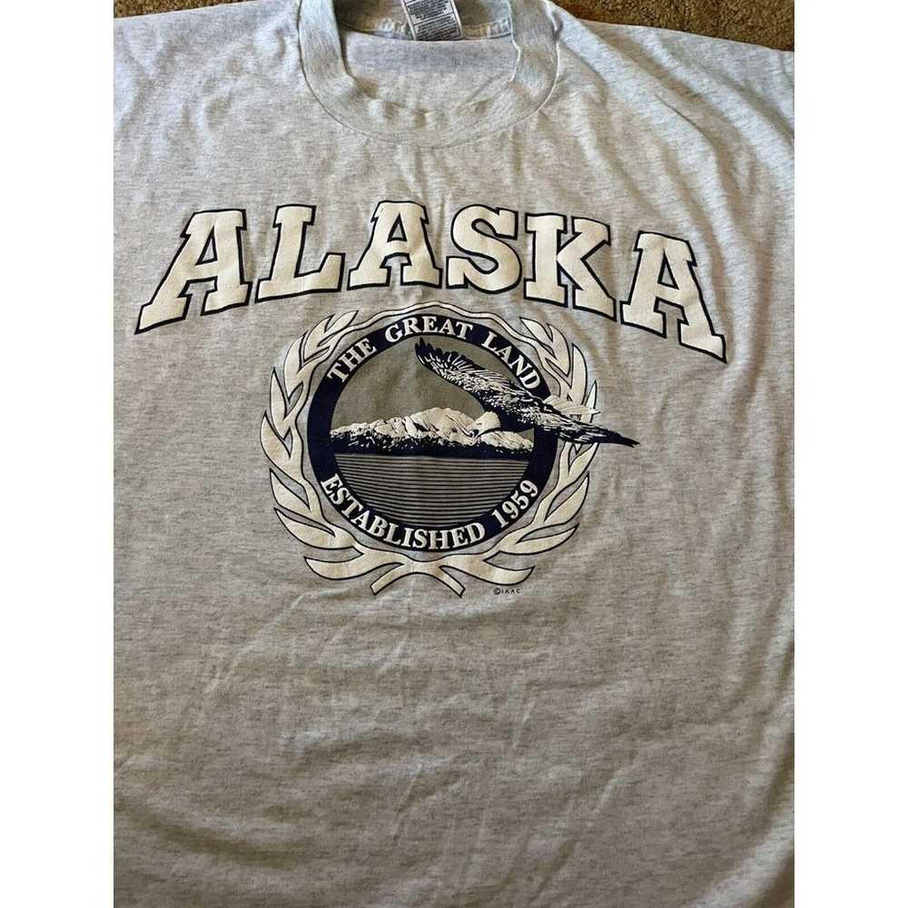 VTG Alaska tee shirt size XL Single Stitch - image 2