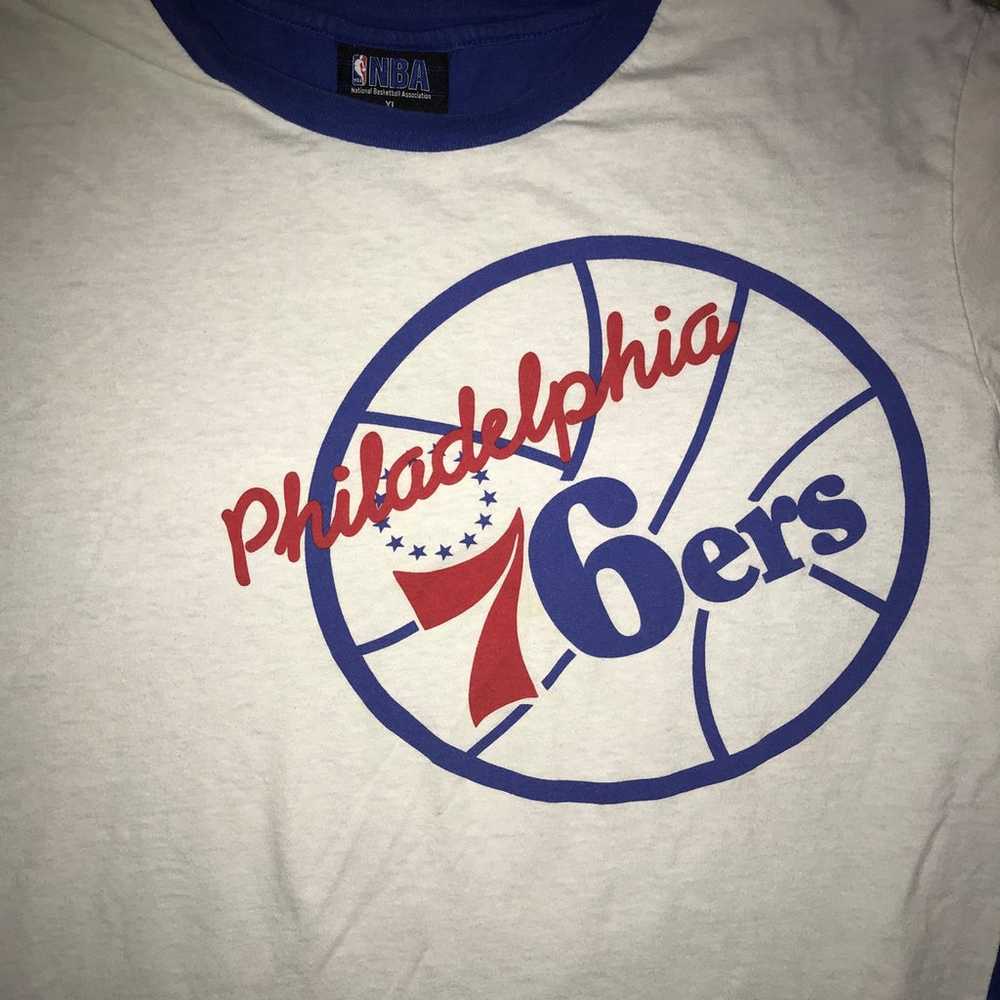Vintage Philadelphia 76ers nba shirt - image 2