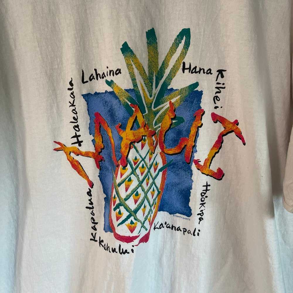 Vintage 90s Maui Hawaii Vacation T-Shirt - image 3