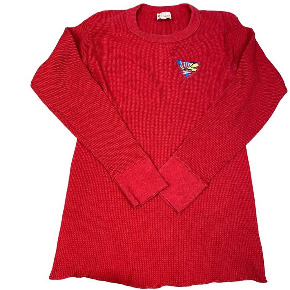 Vtg 70s WINSTON Cigarettes Shirt Mens XL Red Ther… - image 1