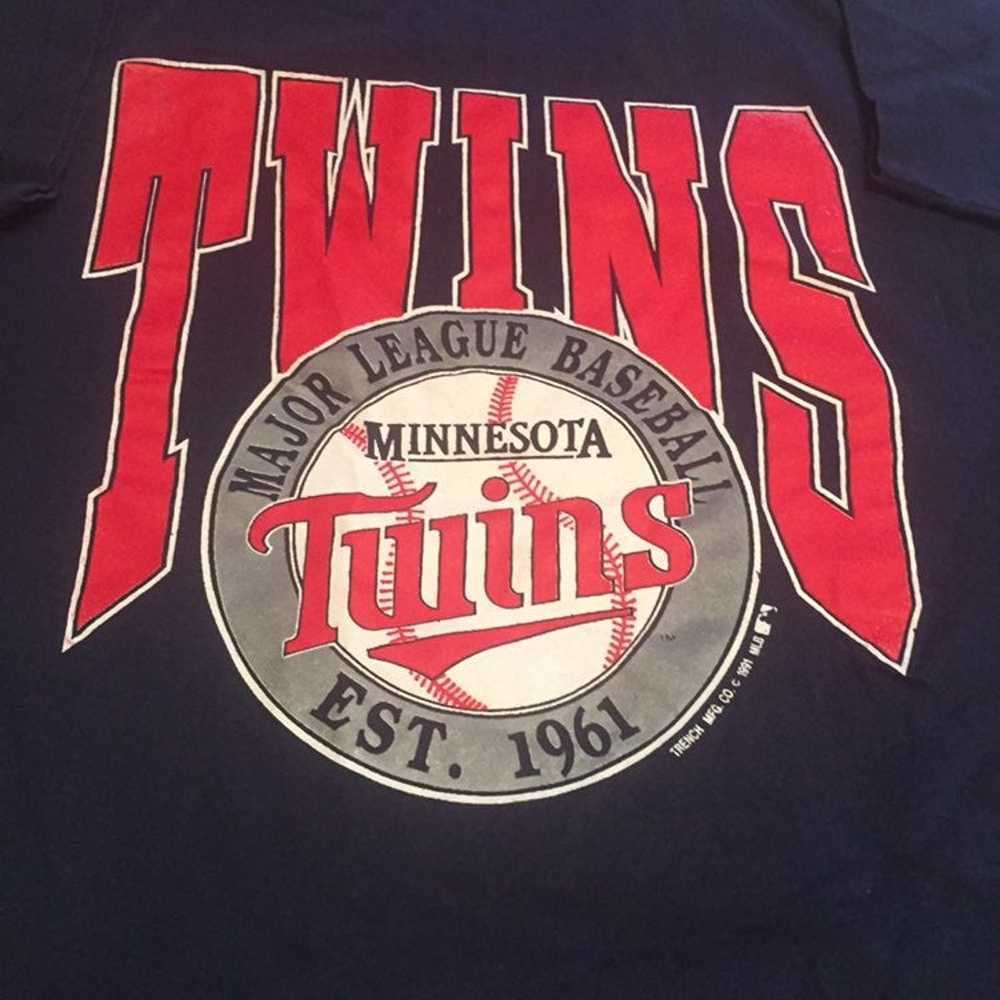 1991 Minnesota Twins Vintage Shirt - image 2