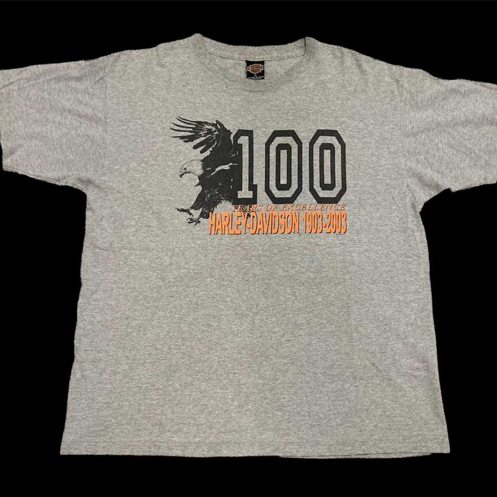 Harley Davidson 100 Years of Excellence T-Shirt, … - image 1