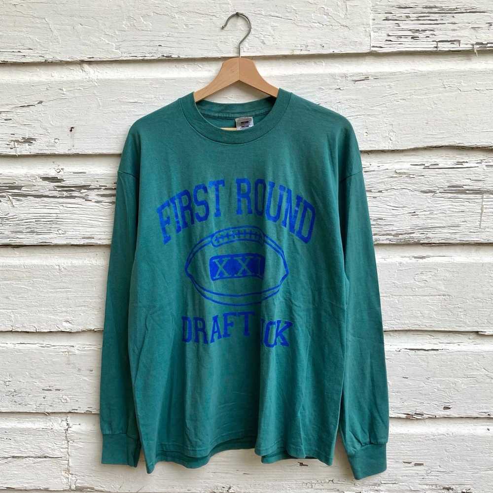 Vintage 90’s First Round Draft Pick long sleeve g… - image 1