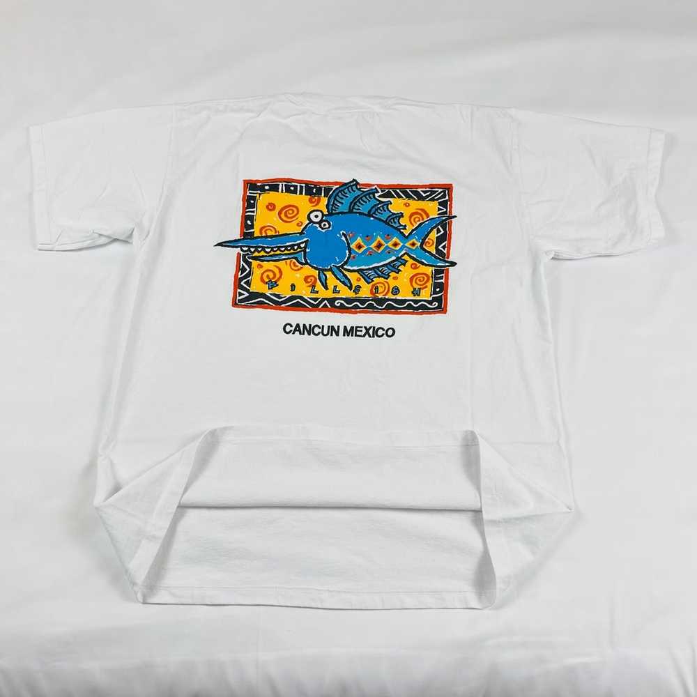 Vintage 90s Tourist T-shirt Men’s Billfish Cancun… - image 1