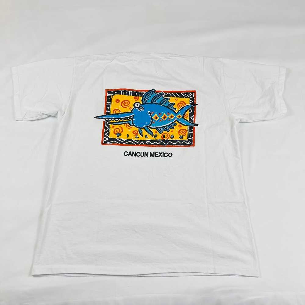Vintage 90s Tourist T-shirt Men’s Billfish Cancun… - image 7