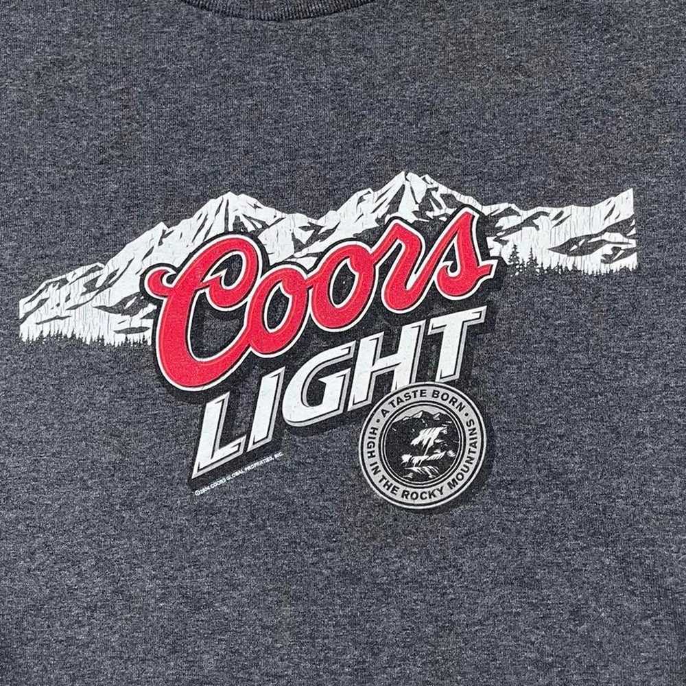 Vintage coors light beer shirt - image 4