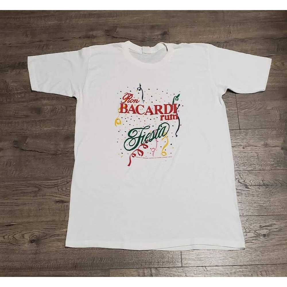 Vintage 90s Bacardi Rum Fiesta Single Stitched Al… - image 1