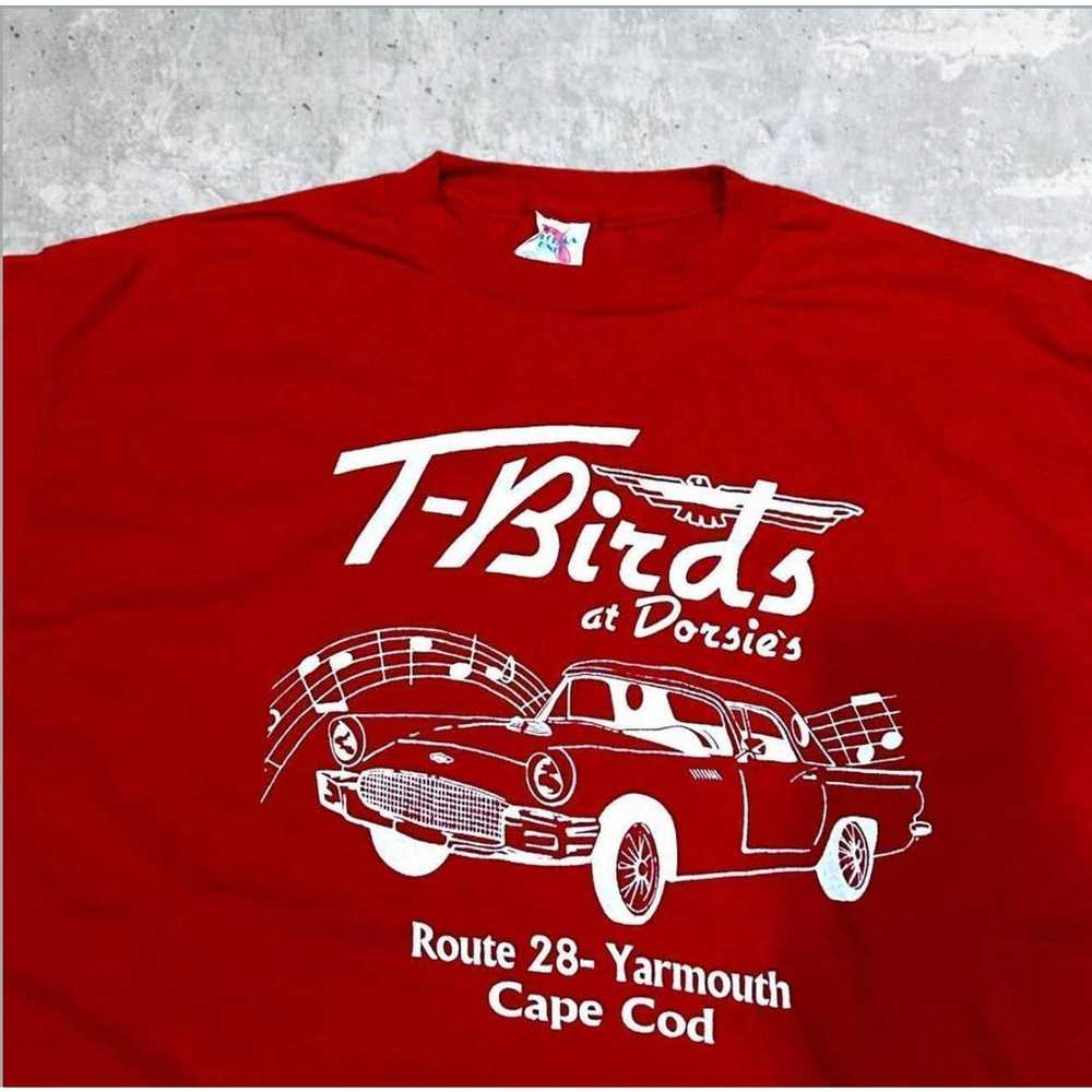 Vintage T-Birds Race Car Tee Size XL - image 2