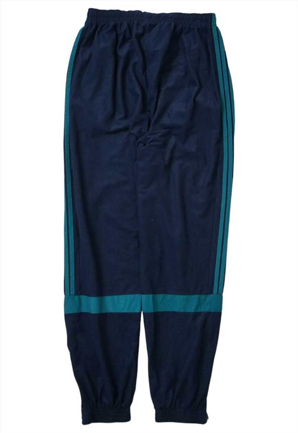 Vintage Adidas 80s Navy Tracksuit Bottoms Womens - image 2