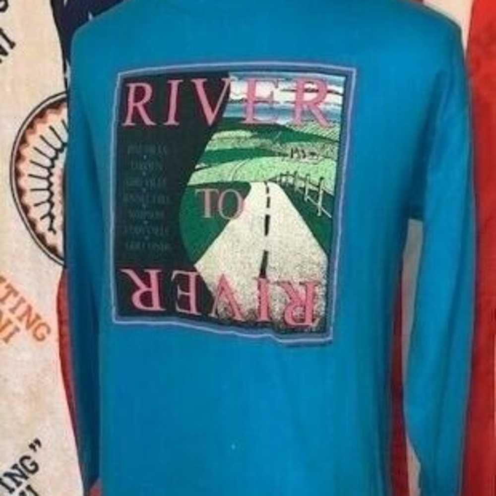 VTG 90s Teejays Illinois River to River Relay L/S… - image 3