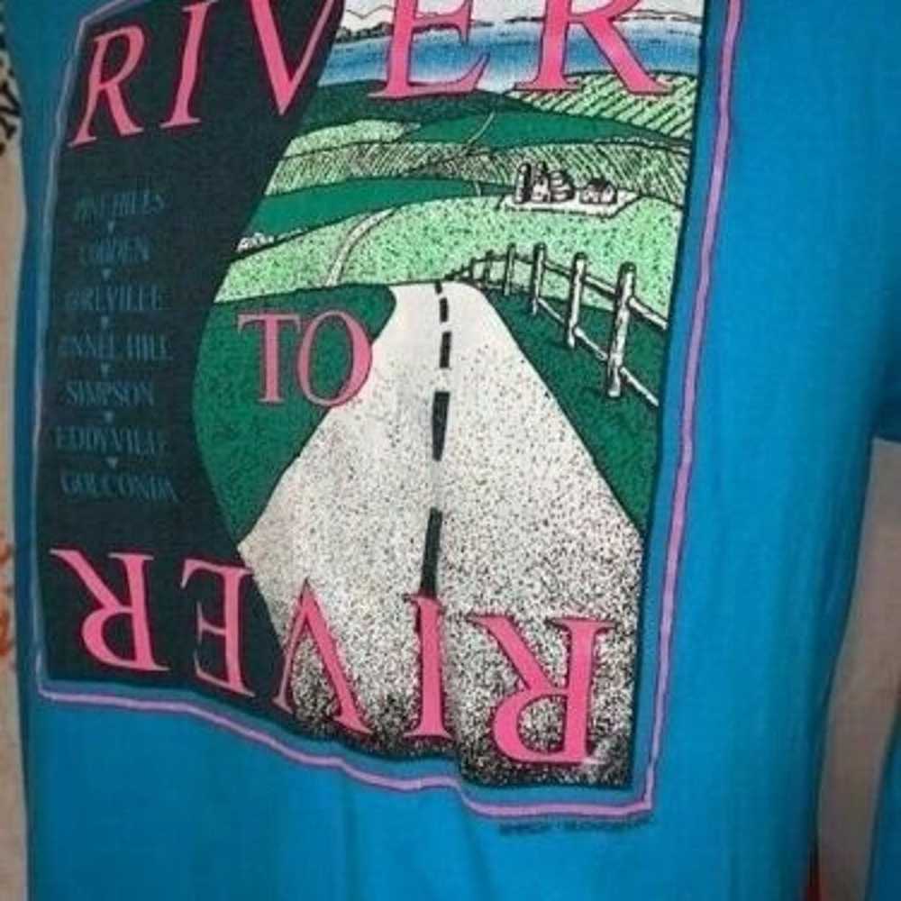 VTG 90s Teejays Illinois River to River Relay L/S… - image 4