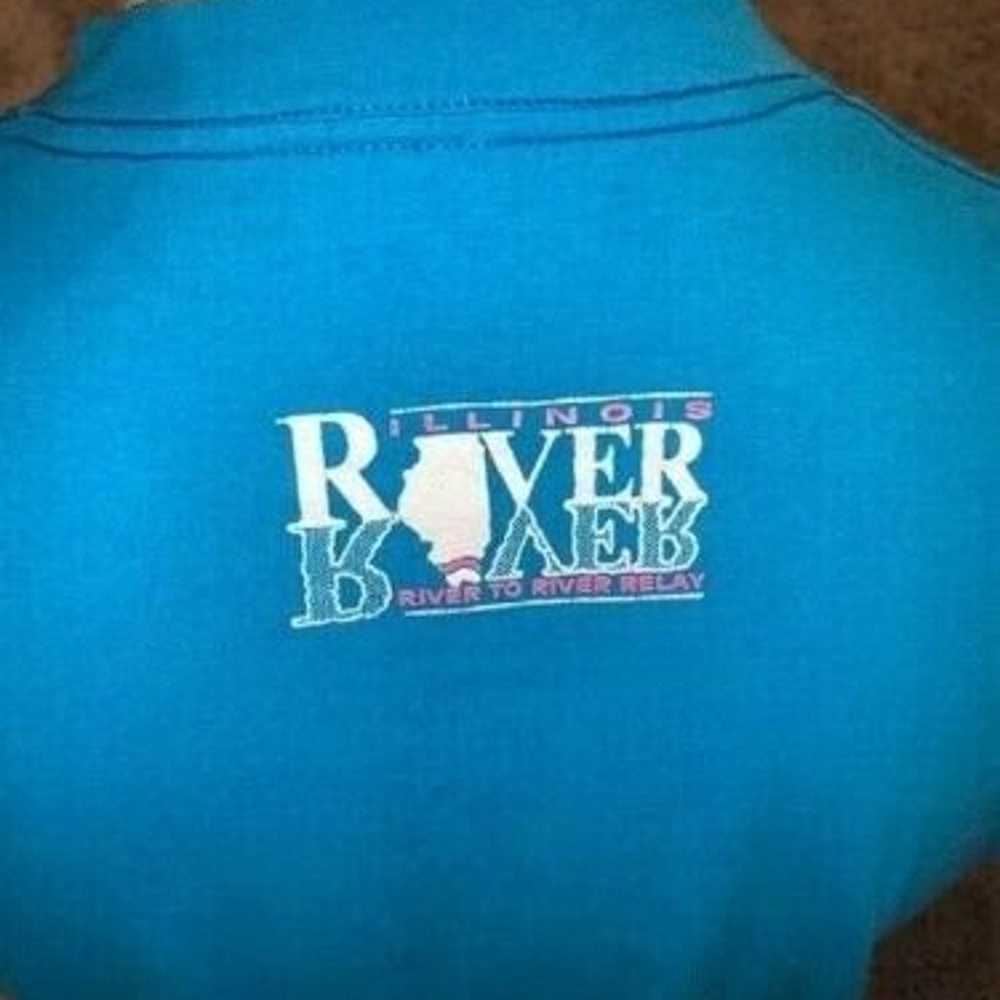 VTG 90s Teejays Illinois River to River Relay L/S… - image 5