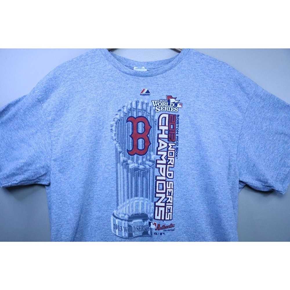 Vintage Boston Red Sox Men's Shirt Gray Size XL 2… - image 2