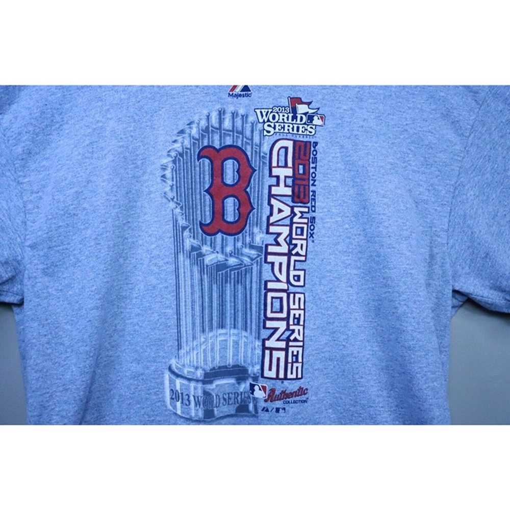 Vintage Boston Red Sox Men's Shirt Gray Size XL 2… - image 3