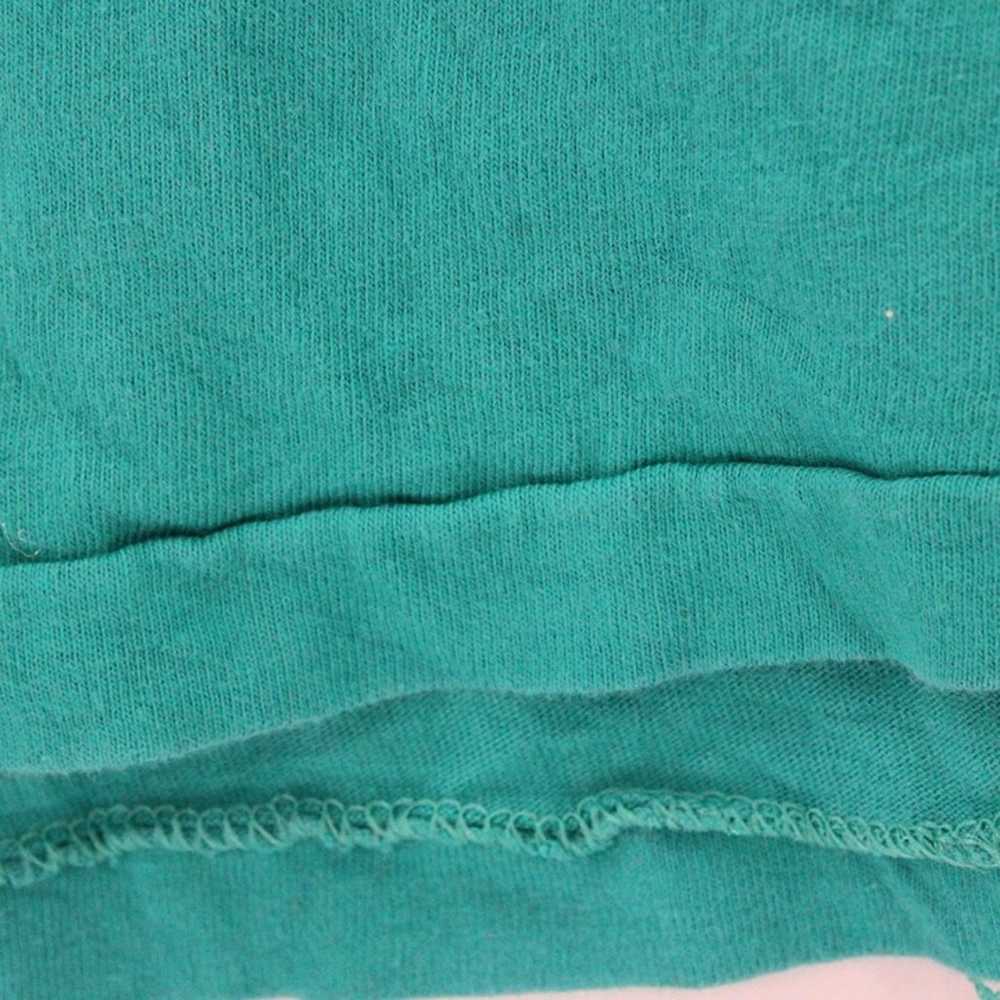 Vintage HANES Shirt Mens Green Short Sleeve Rose … - image 6