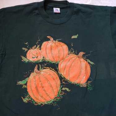 Vintage 1990s Halloween Pumpkin tee XL - image 1