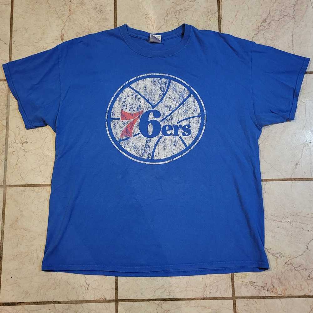 Vintage NBA Philadelphia 76ers Basketball Logo Sp… - image 1