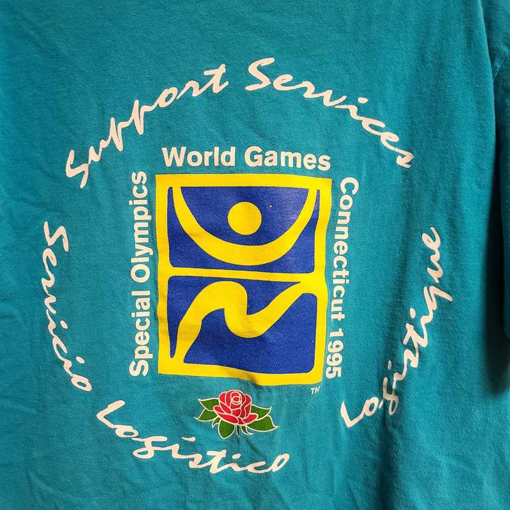 Vintage 90s Starter Single Stitch Special Olympic… - image 3