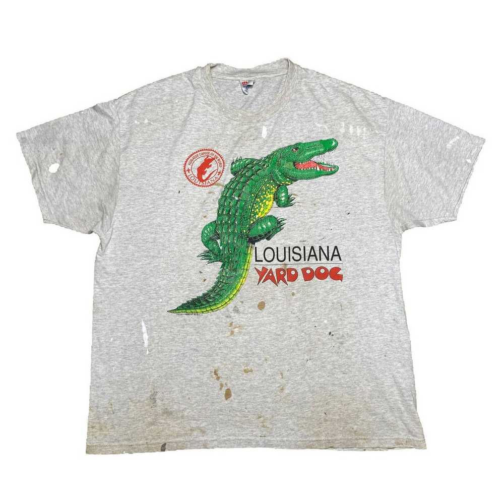 Vintage Grey XL Louisiana Yard Dog T-Shirt Alliga… - image 1