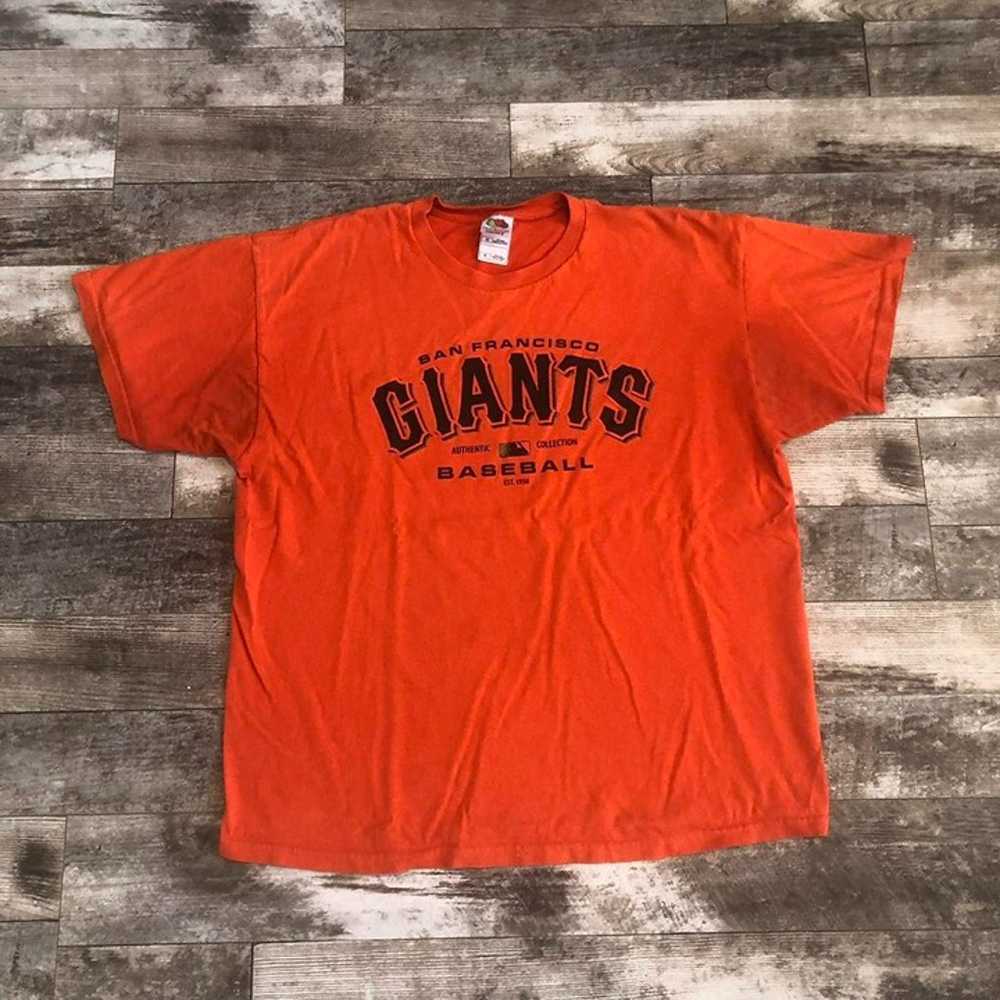 Vintage Orange San Francisco Giants Baseball Grap… - image 1