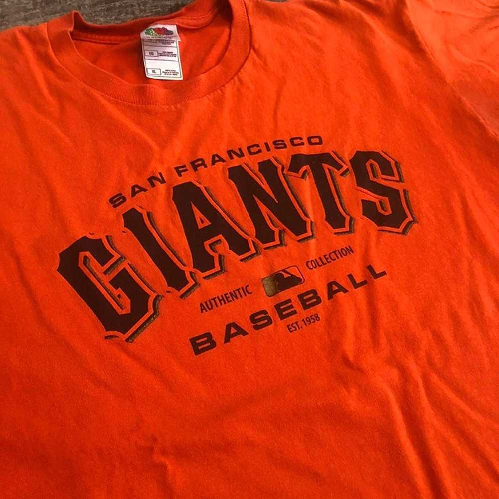 Vintage Orange San Francisco Giants Baseball Grap… - image 2