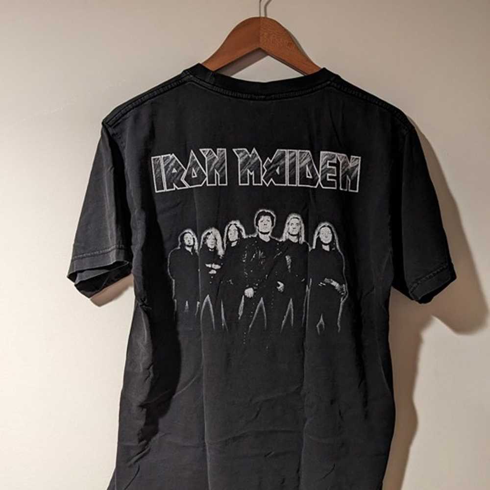 Vintage Y2K Iron Maiden The Trooper Band Tour Bla… - image 4