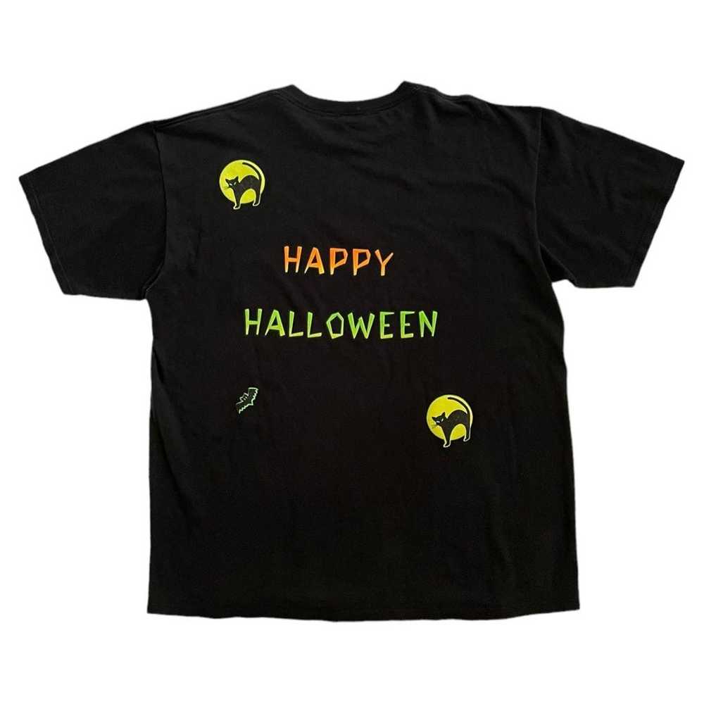 Vintage Happy Halloween puff paint 2-sided tshirt… - image 3