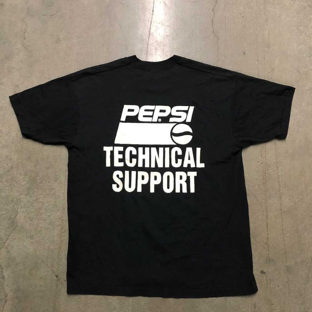 Vintage 90’s Pepsi Technical Support Graphic T-Sh… - image 1