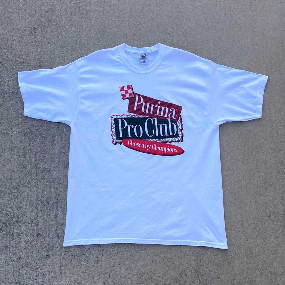 Vintage Purina Pro Club tee shirt white xl promo … - image 1