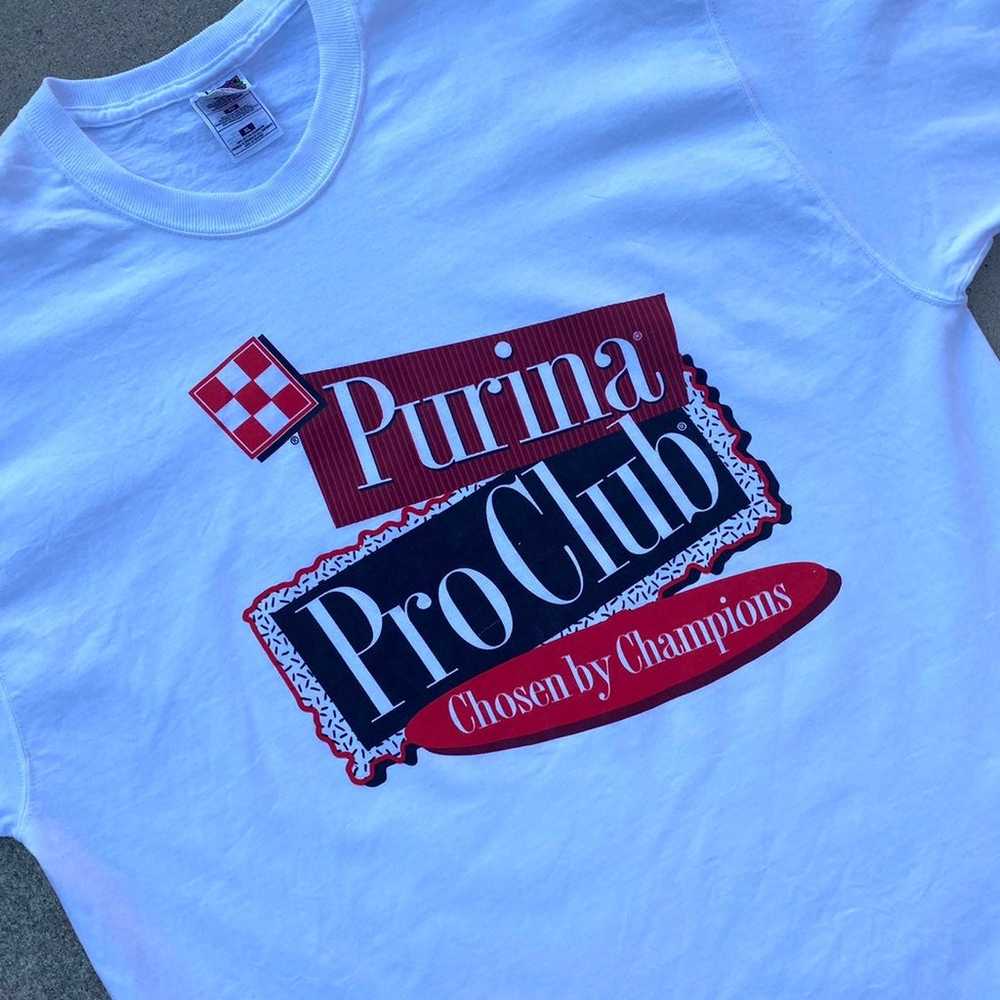 Vintage Purina Pro Club tee shirt white xl promo … - image 2