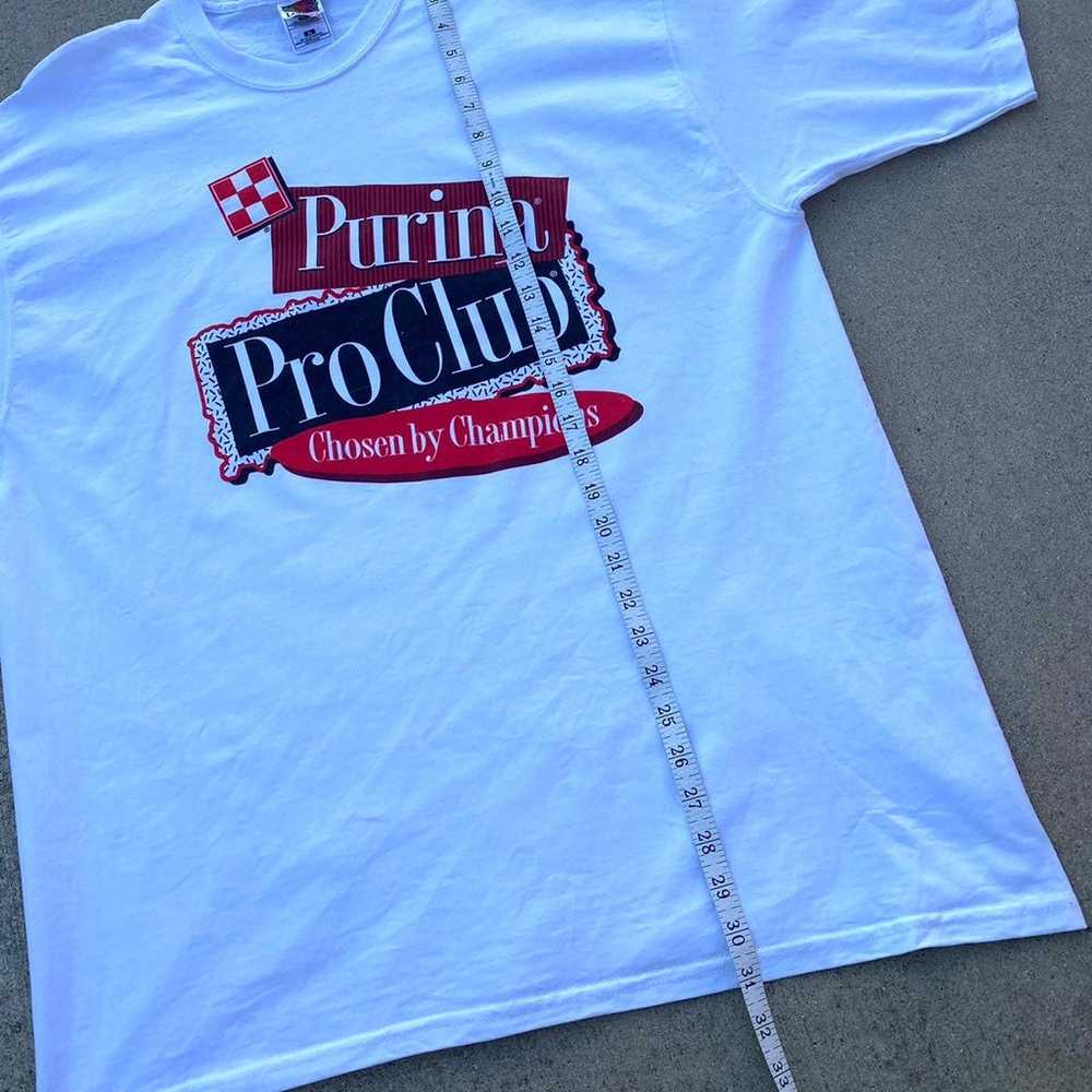 Vintage Purina Pro Club tee shirt white xl promo … - image 6