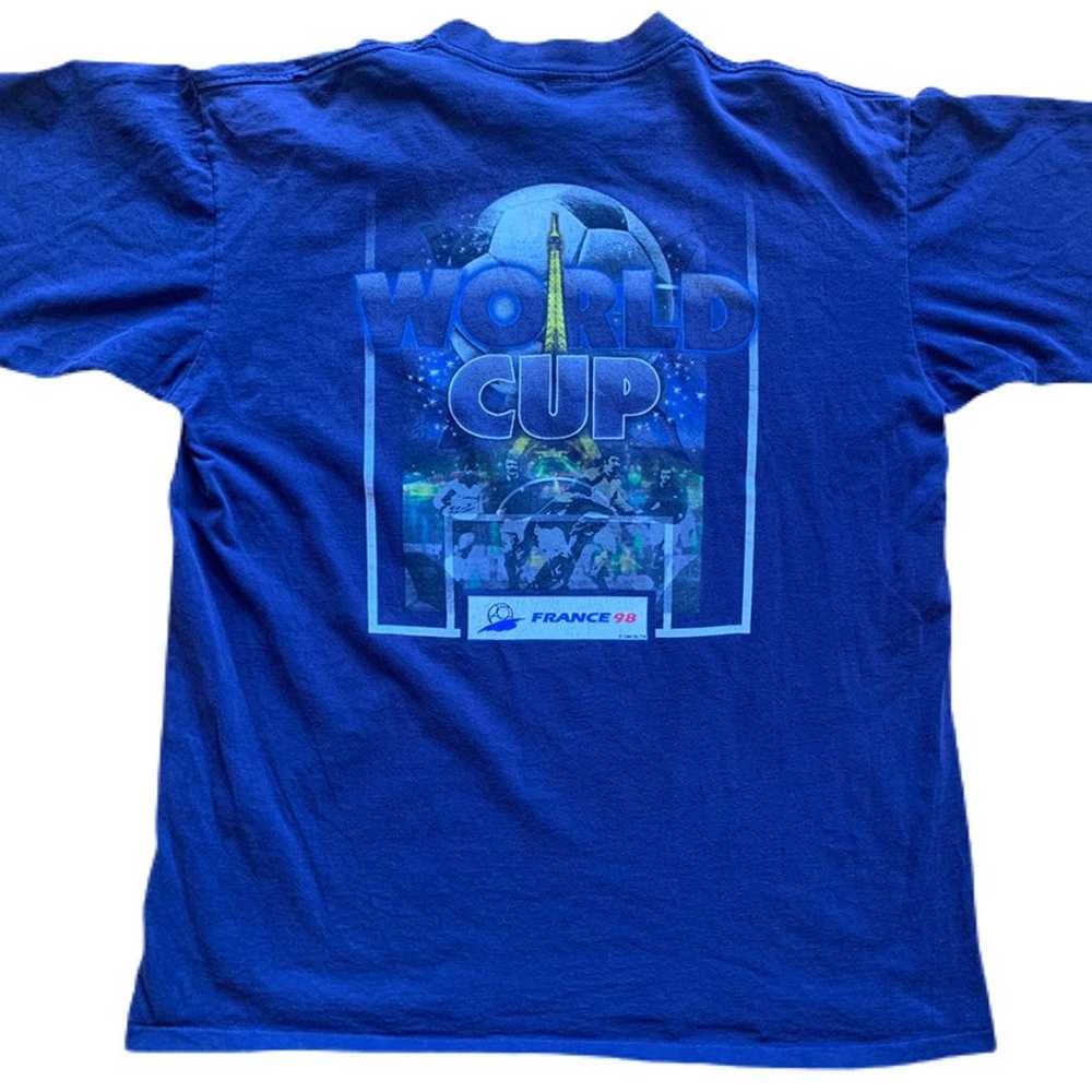 Vintage 90s France World Cup T Shirt XL - image 3