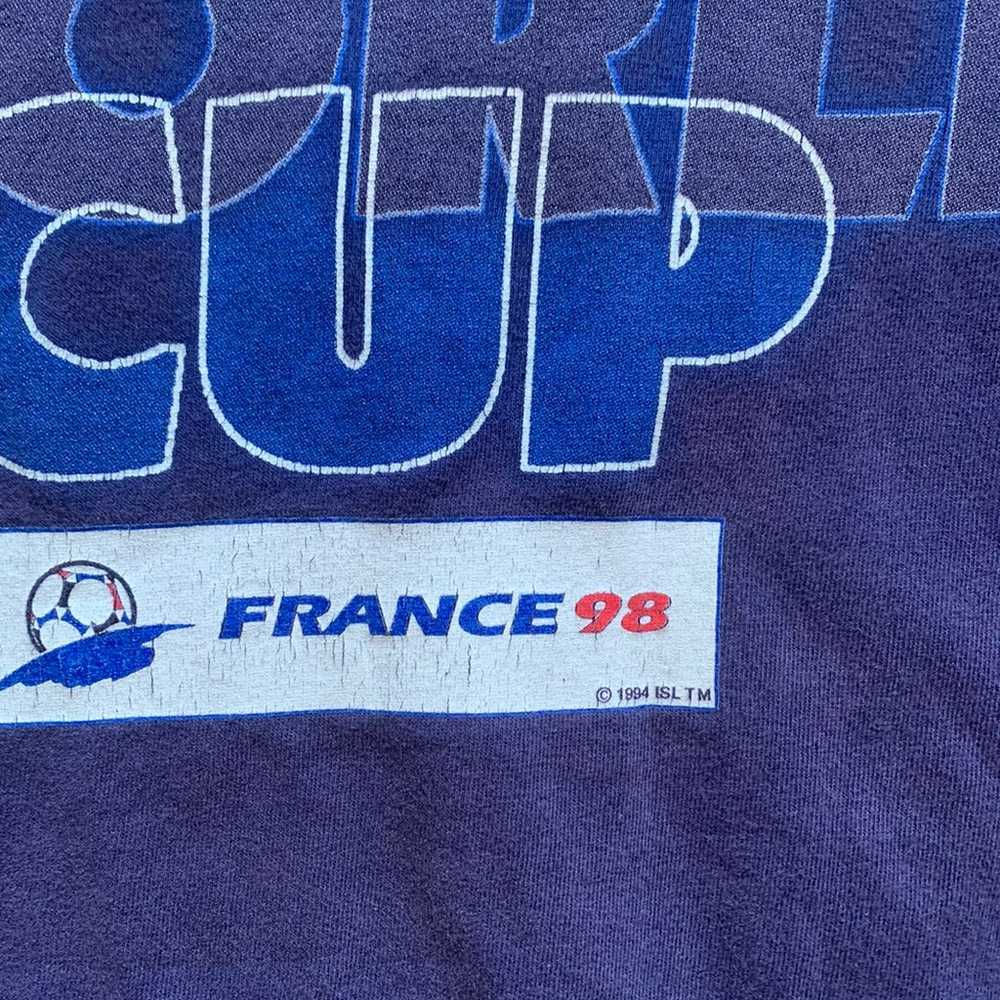 Vintage 90s France World Cup T Shirt XL - image 4