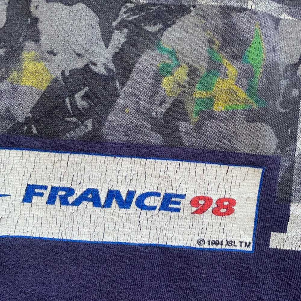 Vintage 90s France World Cup T Shirt XL - image 5