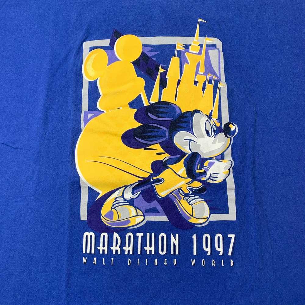 Vintage 1997 Mickey Mouse Disney World Marathon T… - image 2