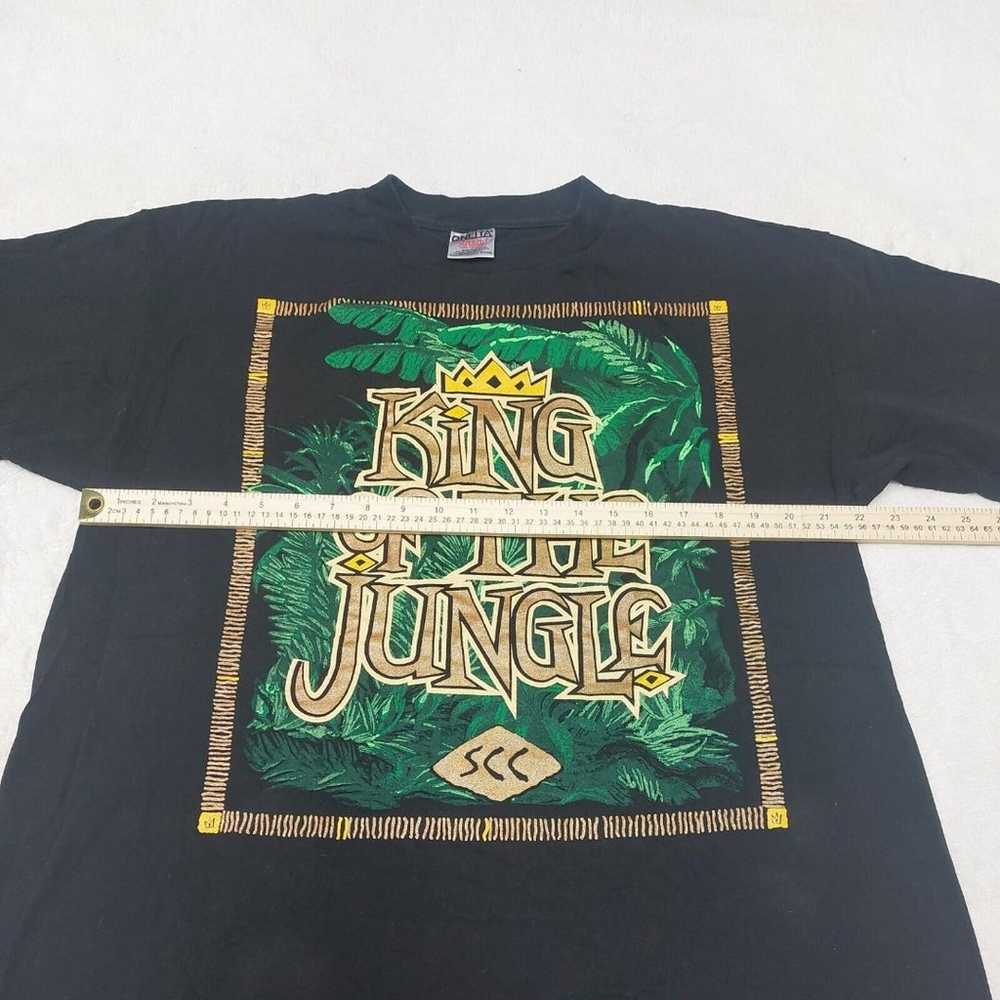 Vintage King Of The Jungle Black Graphic T-shirt … - image 6