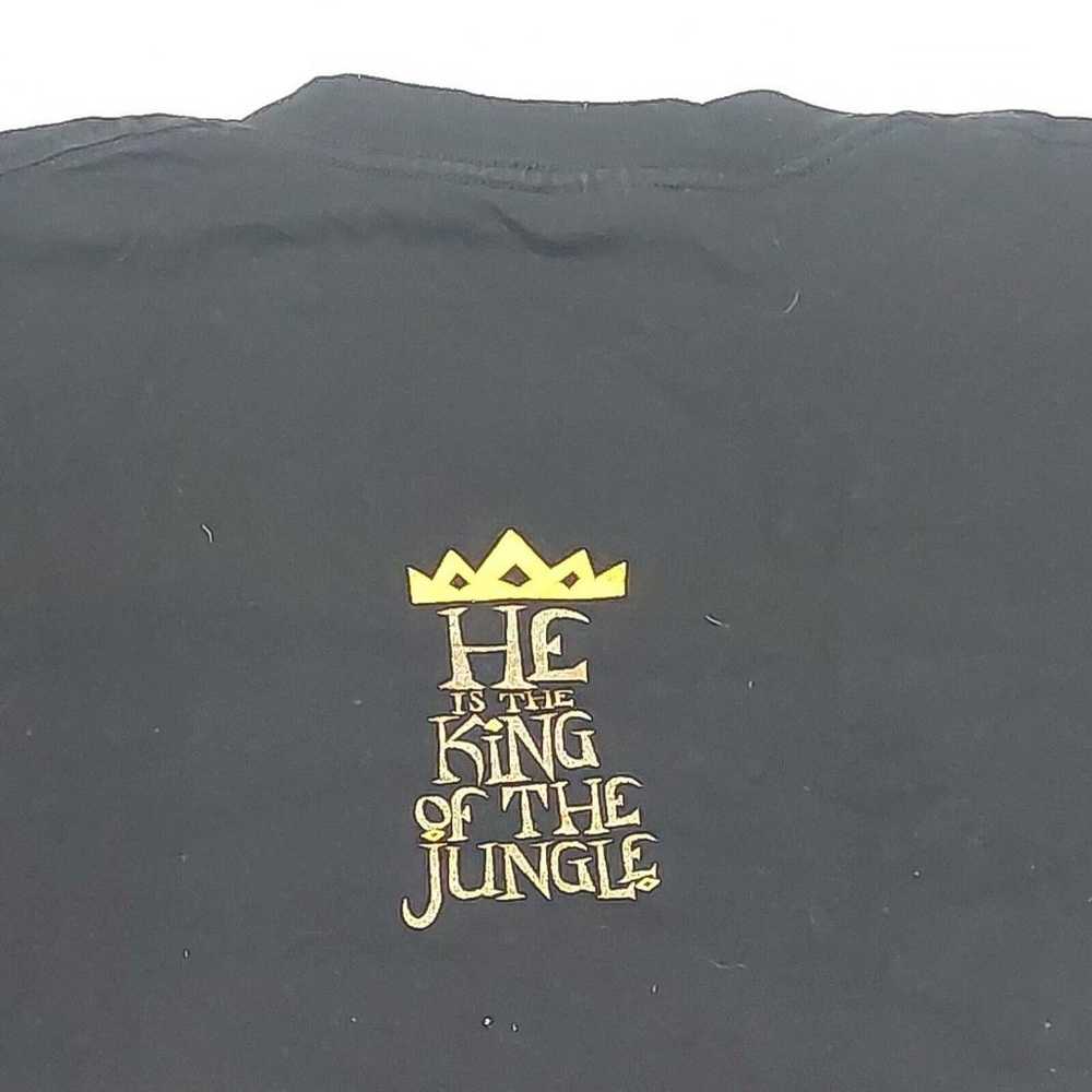 Vintage King Of The Jungle Black Graphic T-shirt … - image 9